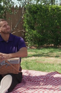 Ryan Reid and Beca Barbie in outdoor park threesome with blowjobs and doggystyle action