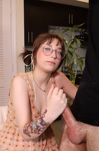 Prim Taylor edges her boyfriend to the edge with skillful handjob control