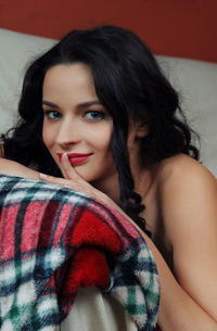 Sexy Brunette Ardelia A With Beautiful Pink Shaved Pussy