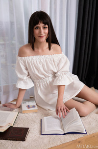 Cora Caressing Her Lovely Breasts Sensuously And Gives Her Amorous Thoughts Free Rein
