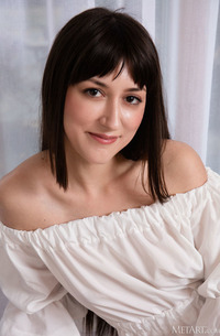 Cora Caressing Her Lovely Breasts Sensuously And Gives Her Amorous Thoughts Free Rein