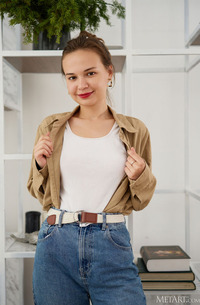 Yenn Cat Fondling Her Perfect Breasts