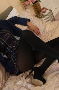 Louisa Lu In A Plaid Minidress