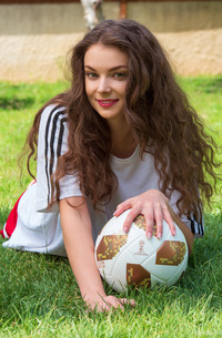 Erotic Football Player Veronika