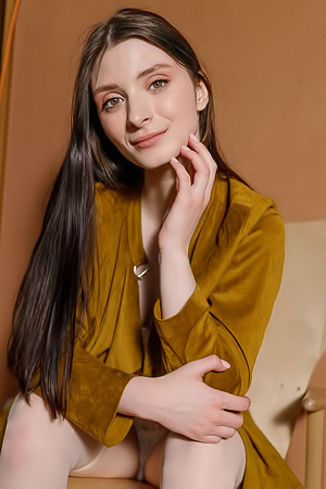 Marion Summers Wearing Nothing But Sheer Stockings And High Heels