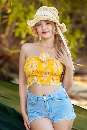 Danny Her Soft Breasts Jiggling In Her Snug Crop Top As Light And Shadow Play