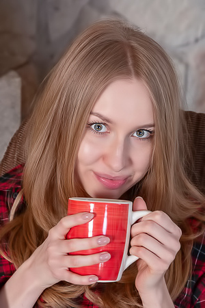 Lia Pink Offering An Enticing Rear View Of Her Luscious Booty In Lacy Panties