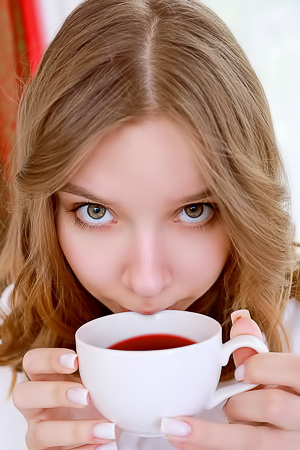 Estella Soft Thighs Parted And Perky Breasts Bare