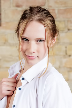 Zuzanna Topless Beauty Massages Lotion Into Her Silky Skin