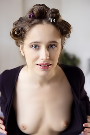 Lia Noel Her Hands Roam Over Her Silky Skin