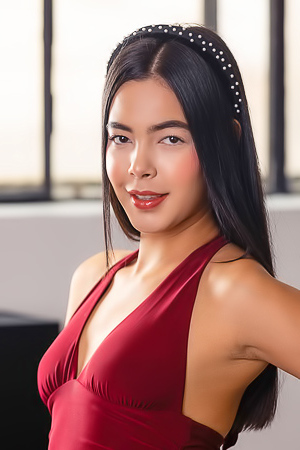 Kubera Fortuna Teases In Crimson Dress Showing Sensual Thighs And Perfect Booty