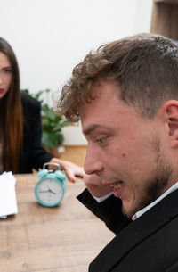 Sakura Hell discovers her cheating husband with a talented coworker, now experiencing passionate blowjob and facial surprises